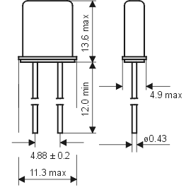 Габаритные размеры KX-49