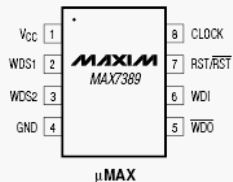 Расположение выводов MAX7389