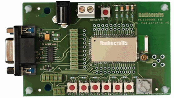 Плата из демонстрационного комплекта RC2200DK-HCL.