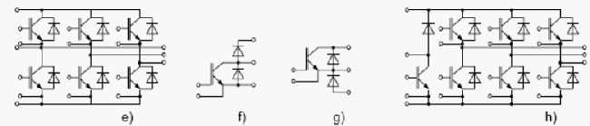 Основные схемы силовых модулей с IGBT и диодами
