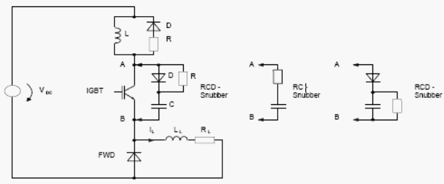Понижающий преобразователь с IGBT и простыми цепями для уменьшения потерь