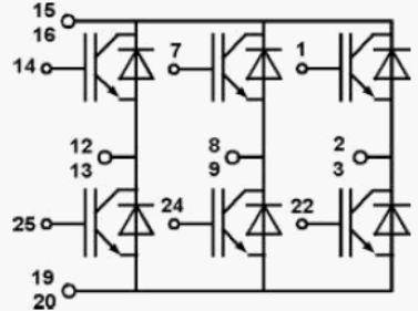 Расположение выводов SK45GD063