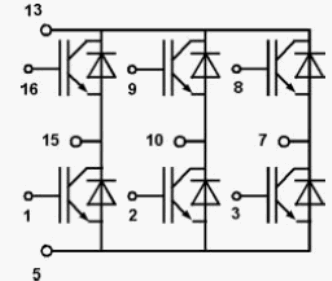 Схема модуля и расположение выводов SK8GB126