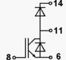 Схема модуля и расположение выводов SK30GAL123