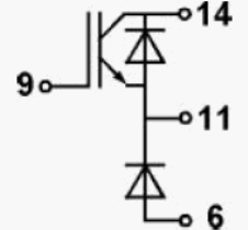 Схема модуля и расположение выводов SK30GAR123
