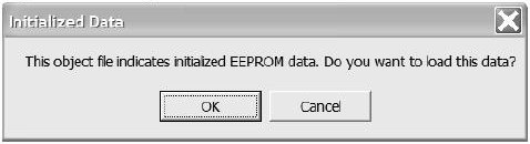 Загрузка данных для инициализации в EEPROM