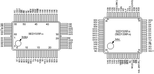 sed1335 Цоколёвка SED1335F