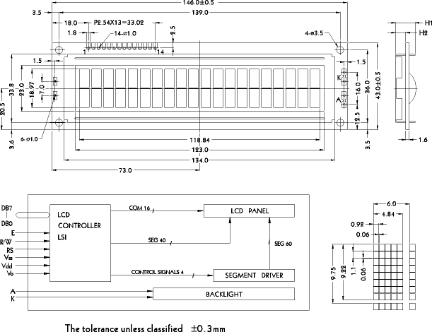 LCD-дисплей PC2002L
