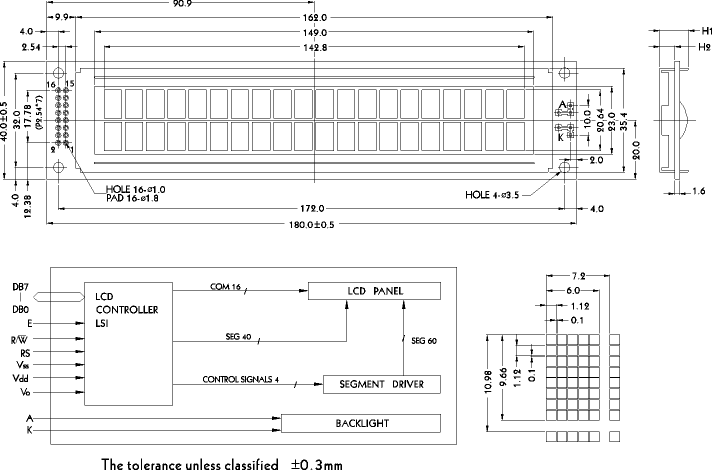 LCD-дисплей PC2002M