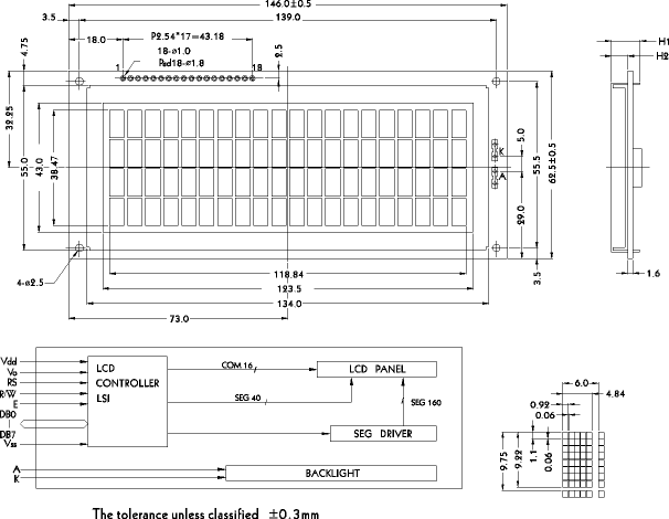 LCD-дисплей PC2004M