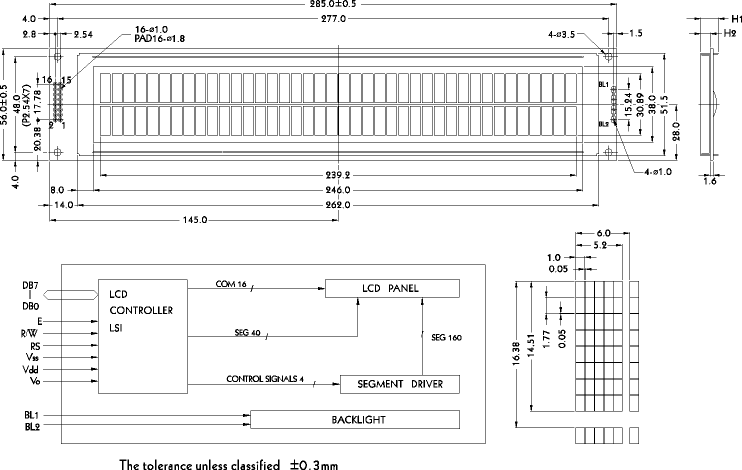 LCD-дисплей PC4002L