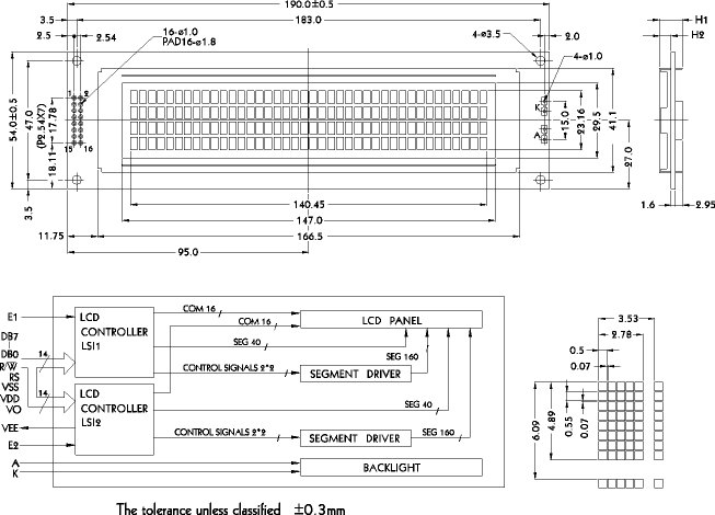 LCD-дисплей PC4004A