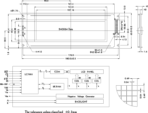 LCD-дисплей PG-24064-A