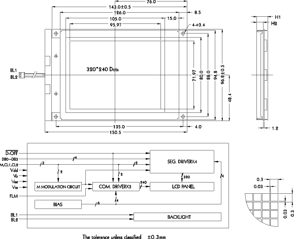 LCD-дисплей PG-320240-C