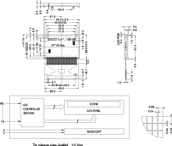 LCD-дисплей PG9732-B