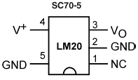 Расположение выводов LM20