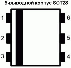 Расположение выводов LM3519